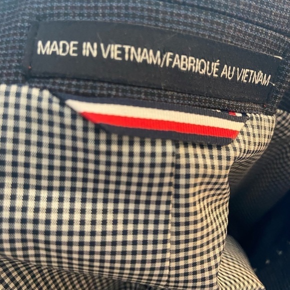 Men’s size small 38L Tommy Hilfiger two-piece suit Blue T23 - Picture 7 of 9